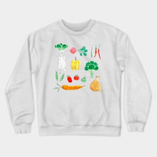 Vegetable Kittens Crewneck Sweatshirt